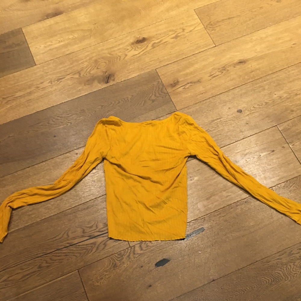 Forever 21 size small orange long sleeved shirt